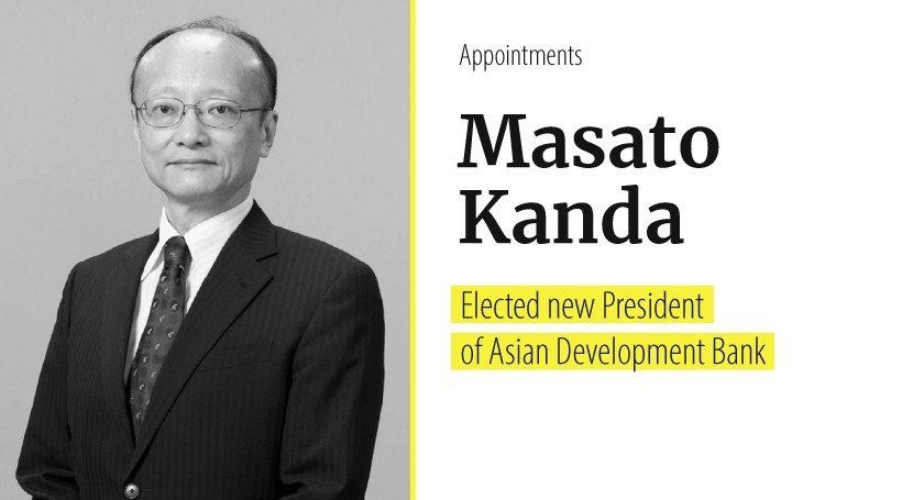 Masato Kanda elected as ADB President