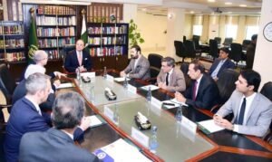 Federal Minister for Finance and Revenue, Senator Muhammad Aurangzeb, held a meeting with a delegation of the METRO AG Germany led by Atila Yenisen, Executive Vice President METRO AG Germany that called on the Minister at Finance Division