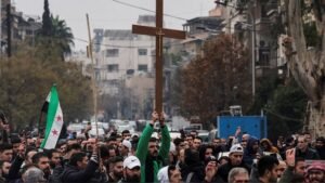 Protests erupt in Syria after video of Alawite shrine attack surfaces a day after Christmas tree burning