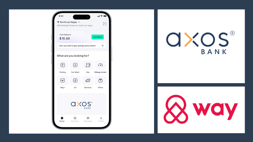 Axos Bank partners with Way.com to offer more benefits for customers who have refinanced vehicles