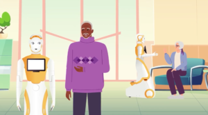 Robo-companion: humanoid robot gets chatty to help elderly hospital patients