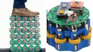 Shape-shifting robot swarm can move, stiffen, and adapt just like living cells
