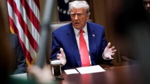 Twelve US states sue Trump administration over ‘unlawful’ tariff policy