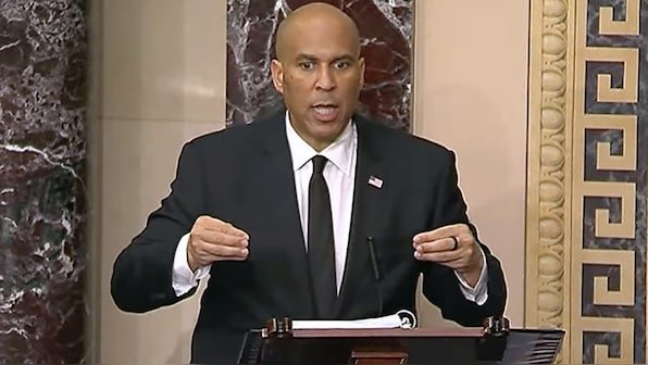 US Senator Cory Booker sets historic senate speech record in show of resistance, challenges Trump’s agenda