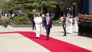 Watch | JD Vance arrives in India, gets ceremonial guard of honour