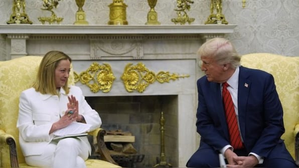 ‘We’re going to make it’: Trump says trade deal with EU will happen as he holds talks with Meloni